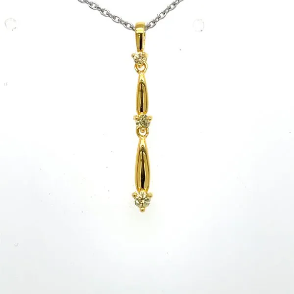 Sterling Silver Diamond Swing Pendant Necklace