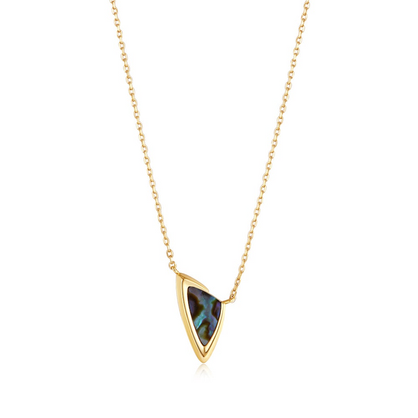 Gold Arrow Abalone Pendant Necklace Falls Jewelers Concord, NC