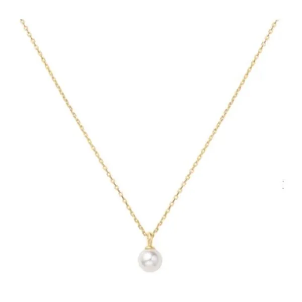 Gold Pearl Drop Pendant Necklace Falls Jewelers Concord, NC