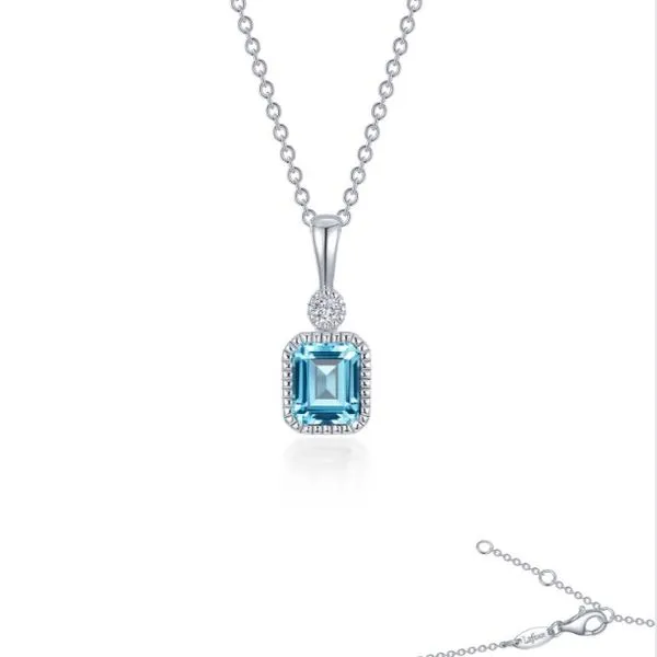 March Birthstone Necklace Falls Jewelers Concord, NC