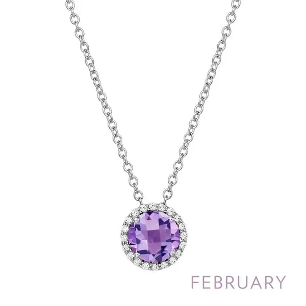 February Birthstone Necklace Falls Jewelers Concord, NC