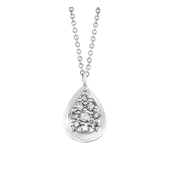 Sterling Silver Diamond Necklace Falls Jewelers Concord, NC