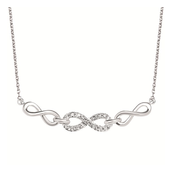 Sterling Silver Diamond Necklace Falls Jewelers Concord, NC