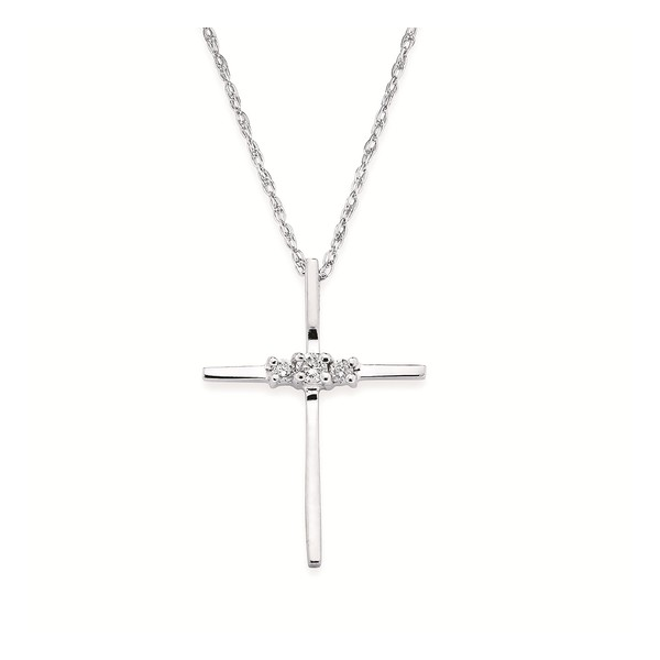 Sterling Silver Diamond Cross Necklace Falls Jewelers Concord, NC