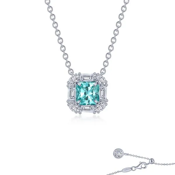Green Sapphire Necklace Falls Jewelers Concord, NC