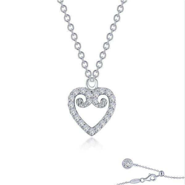 Mini Open Heart Necklace Falls Jewelers Concord, NC