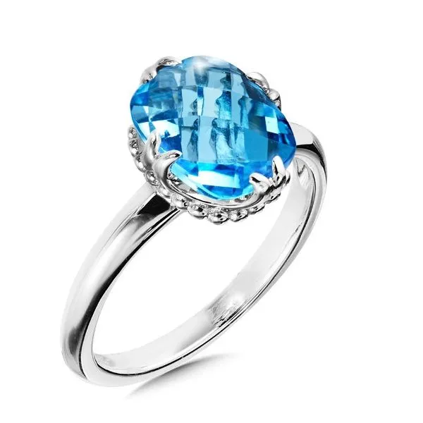 Sterling Silver Blue Topaz Ring Falls Jewelers Concord, NC