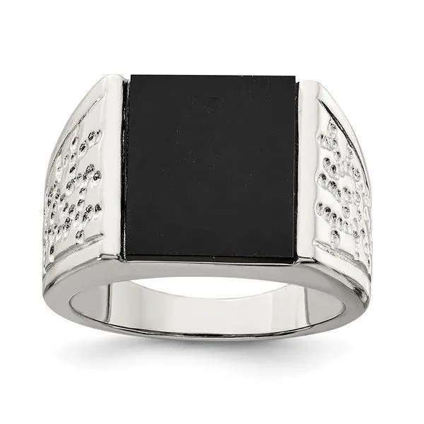 Sterling Silver Men's Onyx Ring similar item image