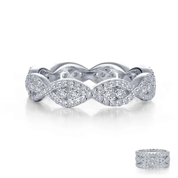 Sterling Silver Twisted Eternity Band Falls Jewelers Concord, NC