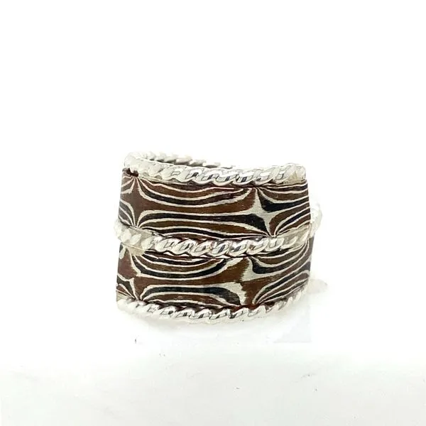 Snake Skin Patterned Twist Ring Falls Jewelers Concord, NC