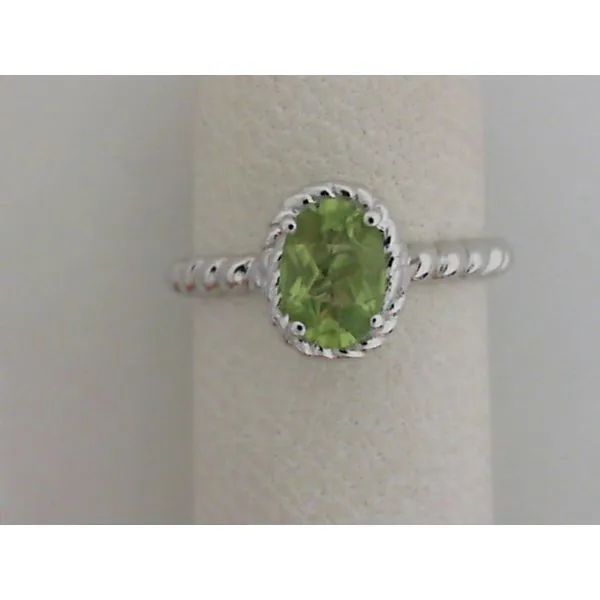 Peridot Ring in Sterling Silver