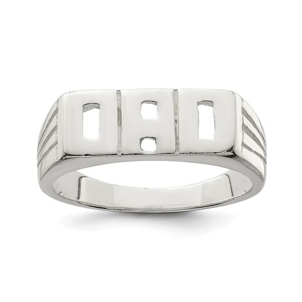 Sterling Silver Solid Dad Ring Falls Jewelers Concord, NC