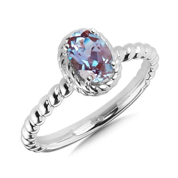 Sterling Silver Created Alexandrite Ring Falls Jewelers Concord, NC