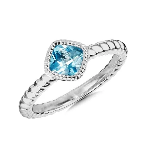 Sterling Silver Blue Topaz Ring