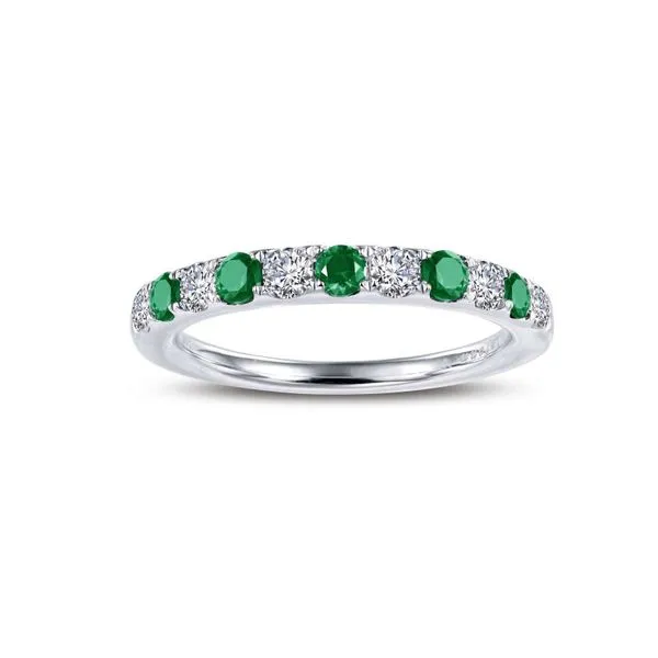 Sterling Silver Emerald & CZ Ring Falls Jewelers Concord, NC