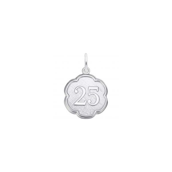 Sterling Silver Number 25 Charm Falls Jewelers Concord, NC