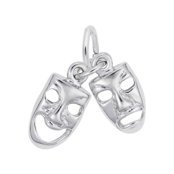 Sterling Silver Comedy-Tragedy Charm