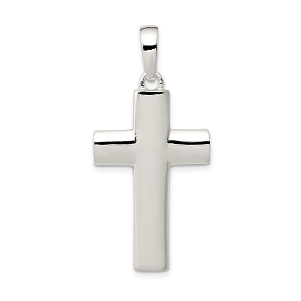 Sterling Silver Polished Cross Pendant Falls Jewelers Concord, NC
