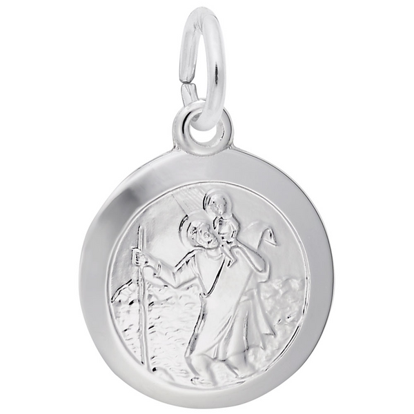 Small St. Christopher Disc Charm Falls Jewelers Concord, NC