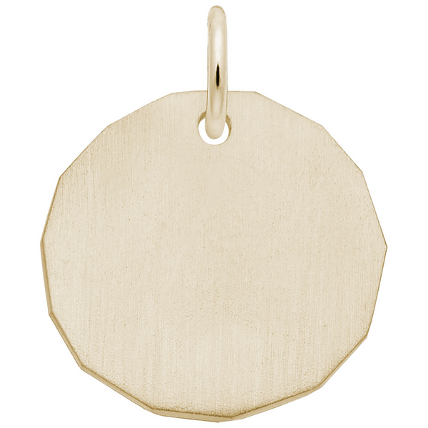 Blank Tag Charm Falls Jewelers Concord, NC