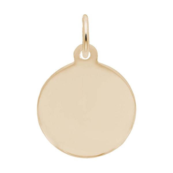 Petite Disc Plain Charm Falls Jewelers Concord, NC