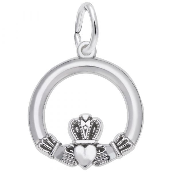 Sterling Silver Claddagh Charm Falls Jewelers Concord, NC