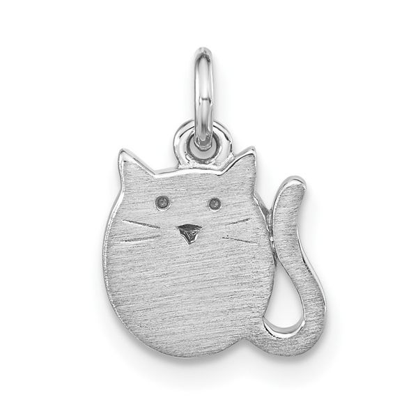 Sterling Silver Cat Children's Pendant Falls Jewelers Concord, NC