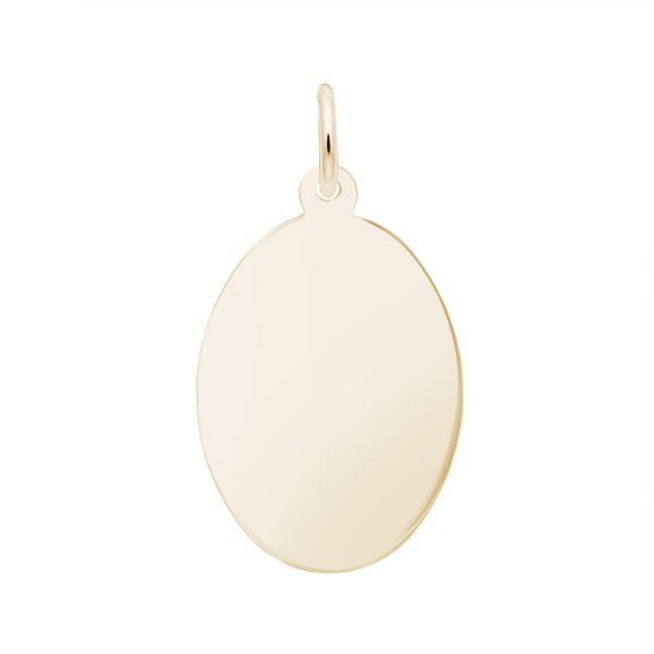 Large Oval Disc Charm Falls Jewelers Concord, NC