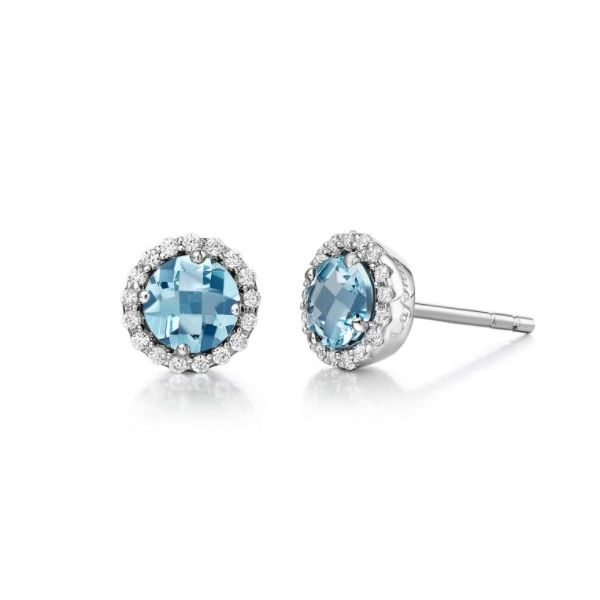 March Birthstone Earrings Falls Jewelers Concord, NC