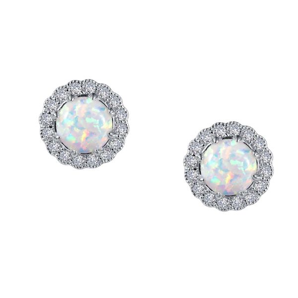 Vintage Inspired Opal Stud Earrings Falls Jewelers Concord, NC