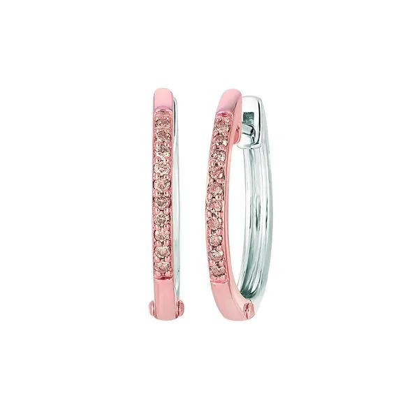 Sterling Silver Cappucino Diamond Earrings similar item image