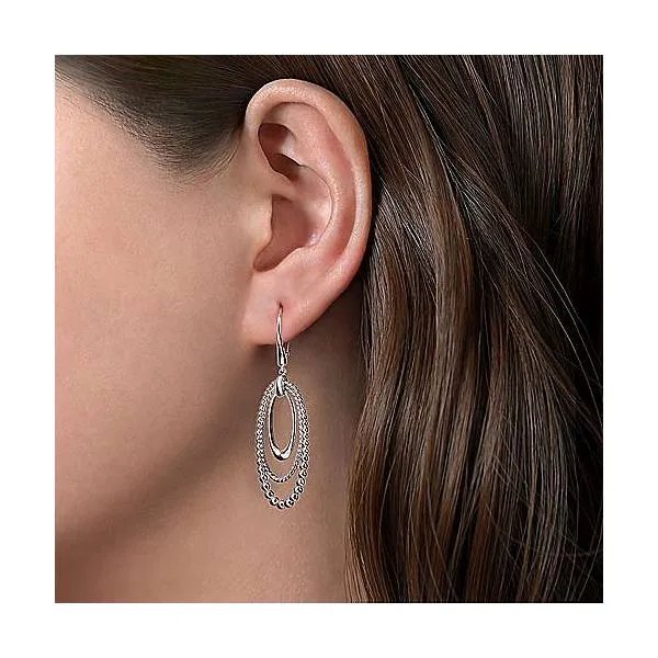 Sterling Silver Drop Earrings Image 2 Falls Jewelers Concord, NC