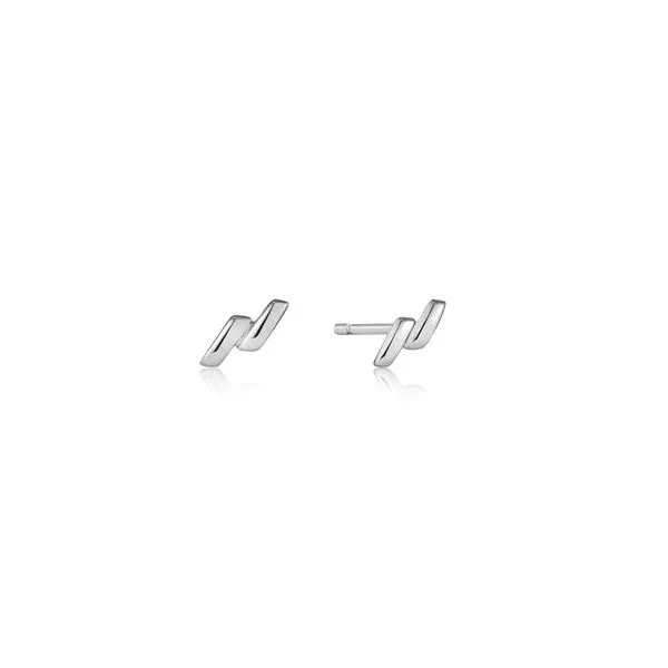 Sterling Silver Smooth Twist Stud Earrings Falls Jewelers Concord, NC