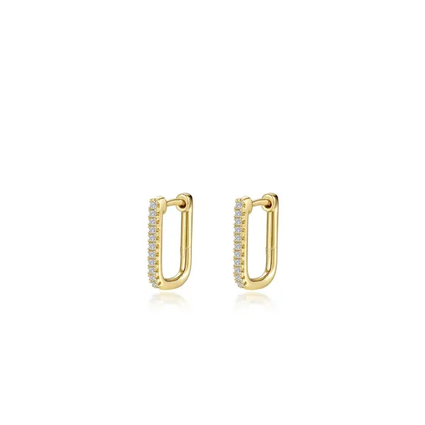 15mm x 11mm Rectangle Hoop Earrings