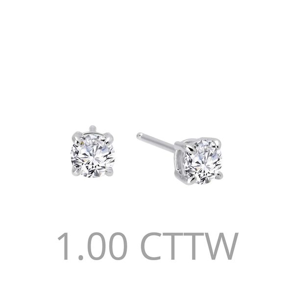 1 CTW 4 Prong Stud Earrings Falls Jewelers Concord, NC