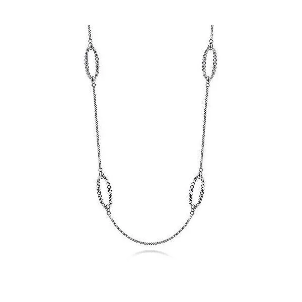Sterling Silver Station Necklace