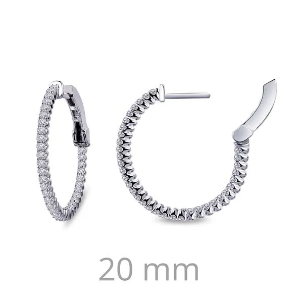1.08 CTW Hoop Earrings Falls Jewelers Concord, NC