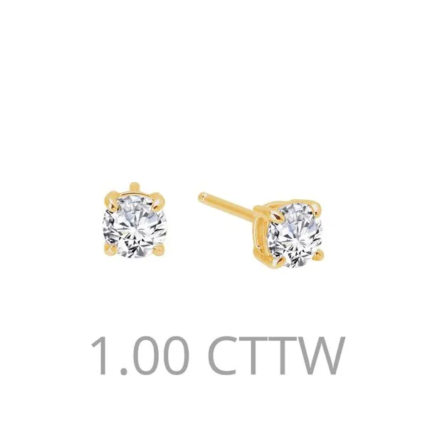 1 CTW Stud Earrings