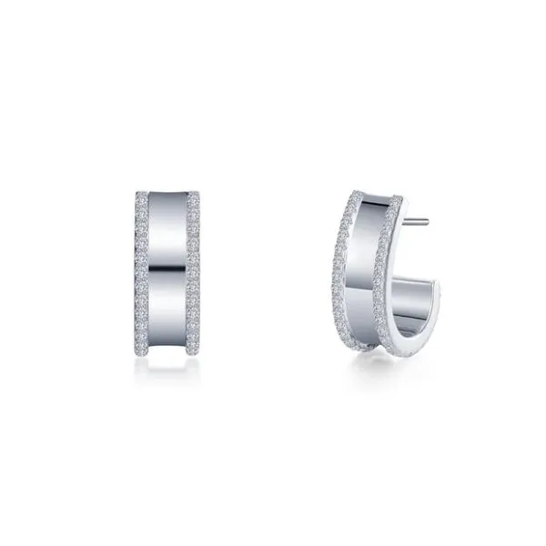 Charming Half Hoop Earrings Falls Jewelers Concord, NC