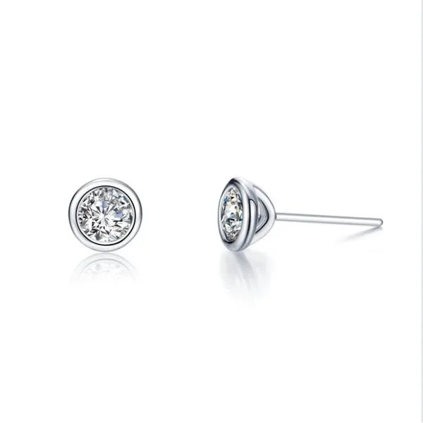 2.0 CTW Solitaire Stud Earrings Falls Jewelers Concord, NC