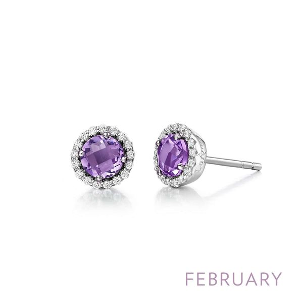 February Birthstone Earrings Falls Jewelers Concord, NC