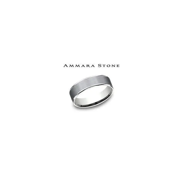 14K White Gold and Tantalum Wedding Band Falls Jewelers Concord, NC
