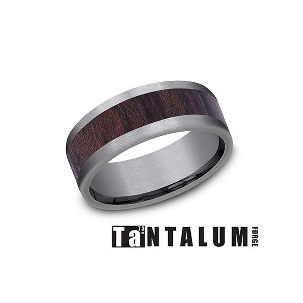 8mm Tantalum Rosewood Gents band Falls Jewelers Concord, NC