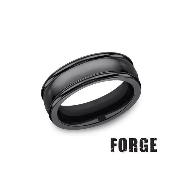 Mens Contemporary Metal Wedding Band