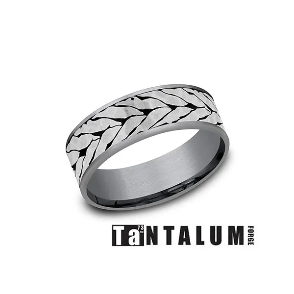 Men's Contemporary Metal Wedding Band Falls Jewelers Concord, NC