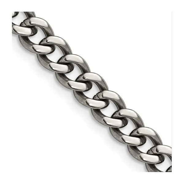 Chisel Titanium Polished 7.5mm 22 inch Curb Chain