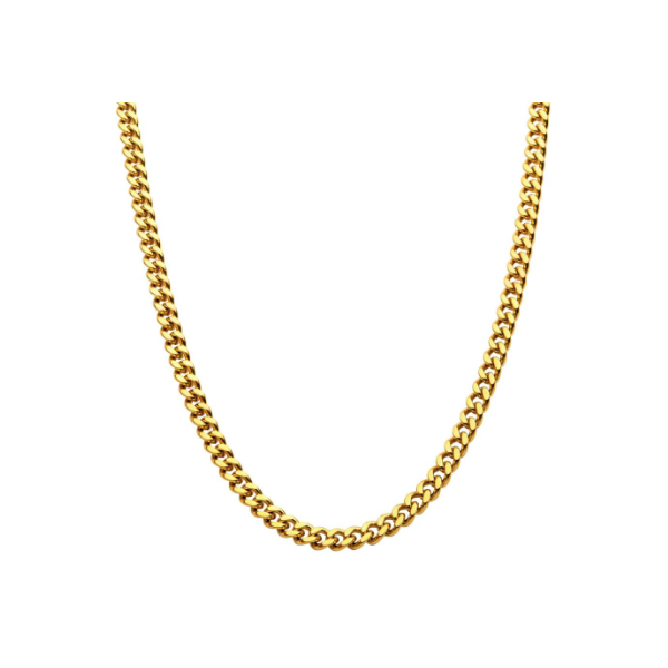 6mm 18Kt Gold IP Miami Cuban Chain Necklace Falls Jewelers Concord, NC
