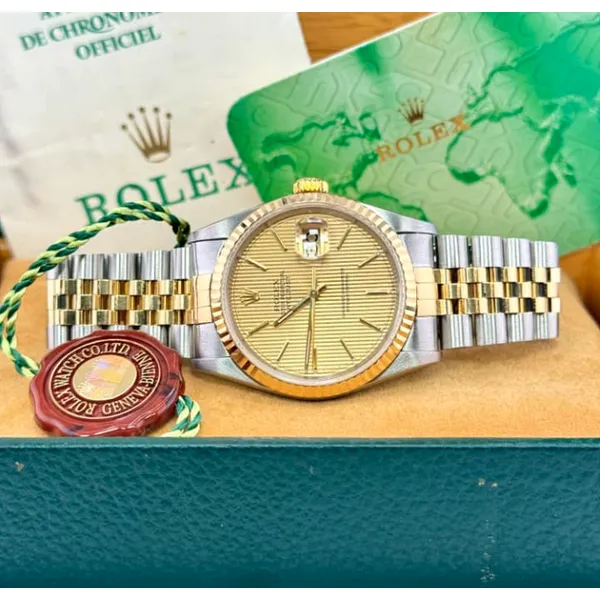 1996 18K/Stainless Rolex Datejust Tapestry Dial Image 4 Falls Jewelers Concord, NC