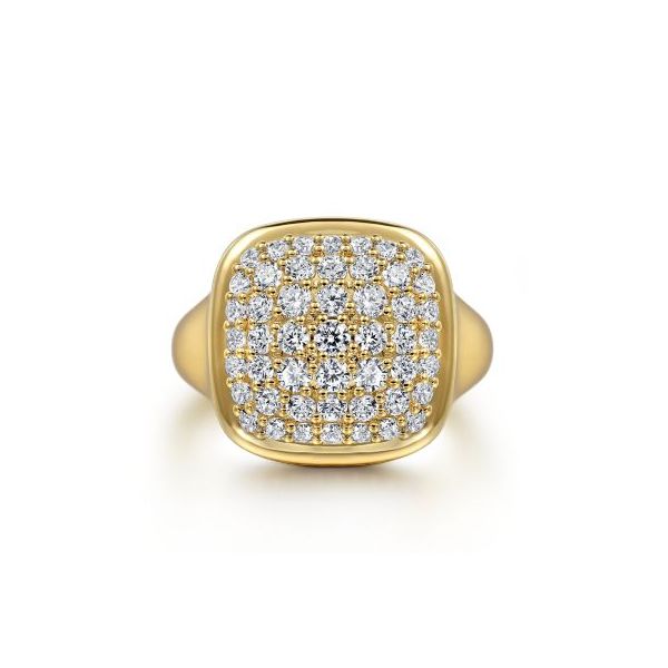 Diamond Signet Ring Flora Gems Decatur, IL