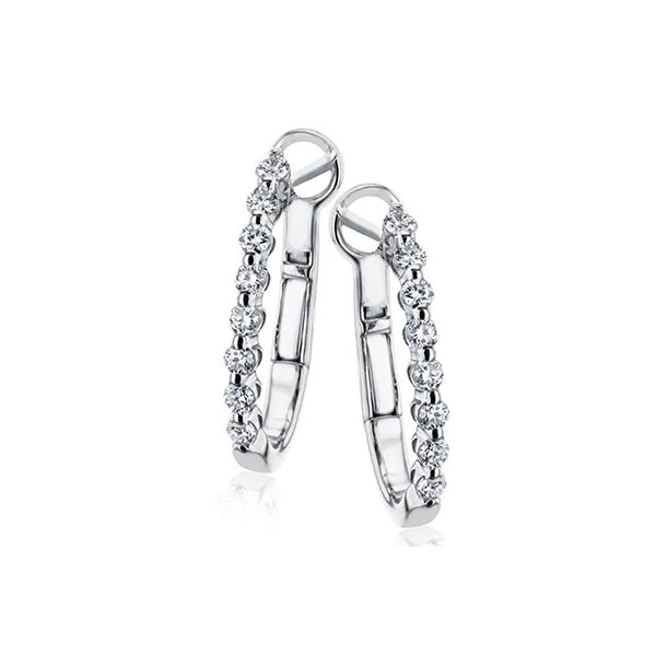 Simon G. Diamond Hoop Earrings Flora Gems Decatur, IL